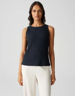 Opus Shirts*Ipoma slit coal blue