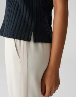 Opus Shirts*Ipoma slit coal blue