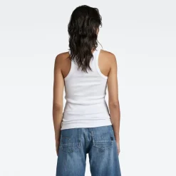 G-star Raw Shirts*Italian army ultra slim tank top white