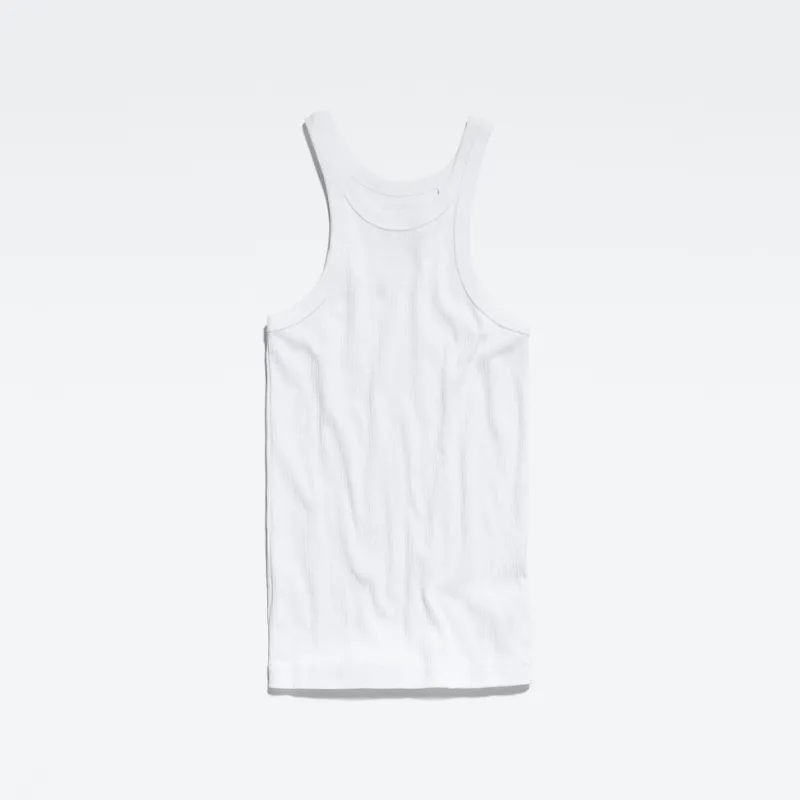 G-star Raw Shirts*Italian army ultra slim tank top white