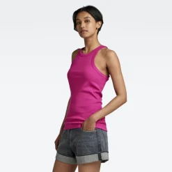 G-star Raw Shirts*Italian army ultra slim tank top wmn fuchsia red