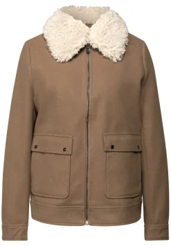 STREET ONE STUDIO Jacken*Jacke in Woll-Optik cookie brown