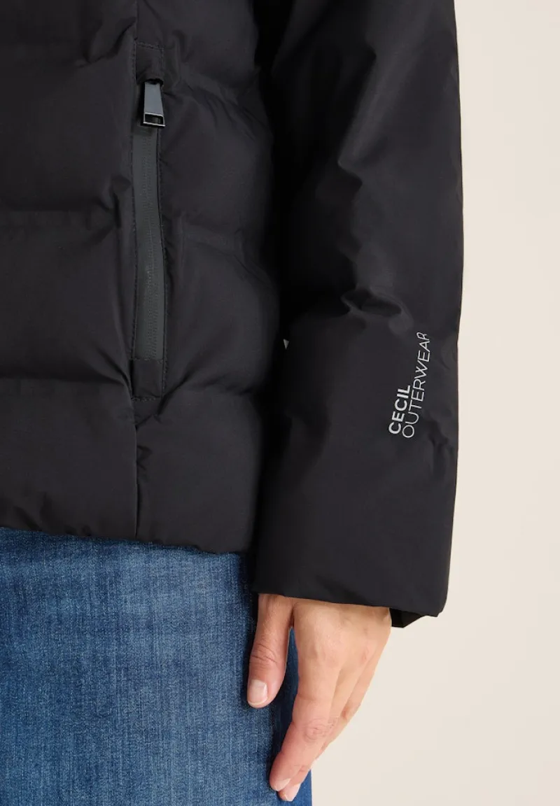 Cecil Jacken*Jacke mit moderner Steppung Black