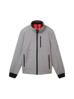Tom Tailor Jacken|Big Boys*Jacke mit verdeckter Kapuze steel knitted structure