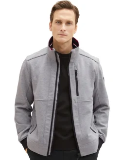 Tom Tailor Jacken|Big Boys*Jacke mit verdeckter Kapuze steel knitted structure