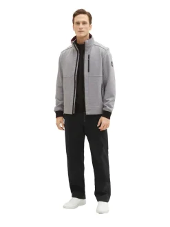 Tom Tailor Jacken|Big Boys*Jacke mit verdeckter Kapuze steel knitted structure