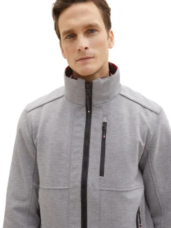 Tom Tailor Jacken|Big Boys*Jacke mit verdeckter Kapuze steel knitted structure