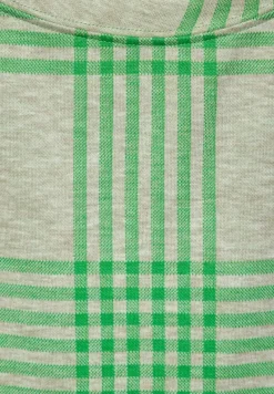 Cecil Shirts*Jacquard Karoshirt Celery Green