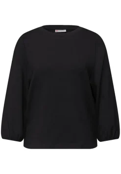 Street One Shirts*Jacquard Shirt Black