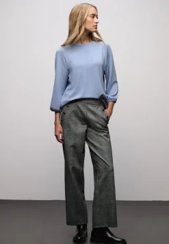 Street One Shirts*Jacquard Shirt frosted blue