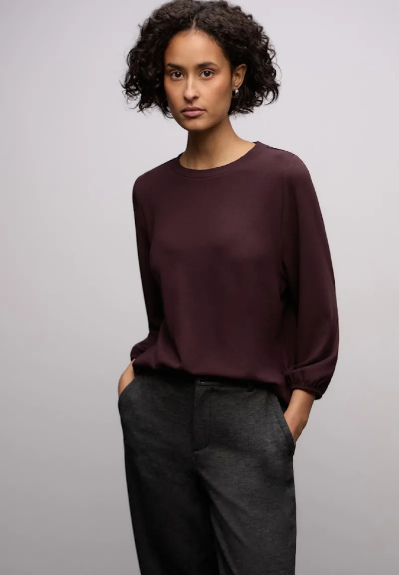 Street One Shirts*Jacquard Shirt jazz berry