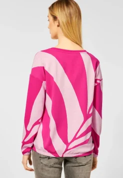 Street One Shirts*Jacquard Shirt powerful pink