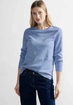 Cecil Shirts*Jacquard Shirt water blue