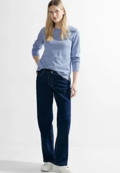 Cecil Shirts*Jacquard Shirt water blue