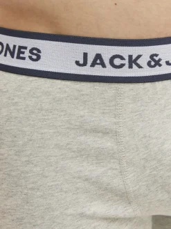 Jack & Jones Accessoires*JACSOLID BOXER BRIEFS 3 PACK NOOS Light Grey Melange