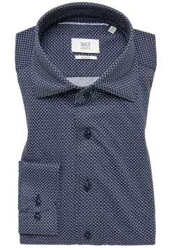 ETERNA Hemden|Big Boys*Japanese Knitted Jersey Langarm dunkelblau