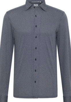 ETERNA Hemden|Big Boys*Japanese Knitted Jersey Langarm dunkelblau