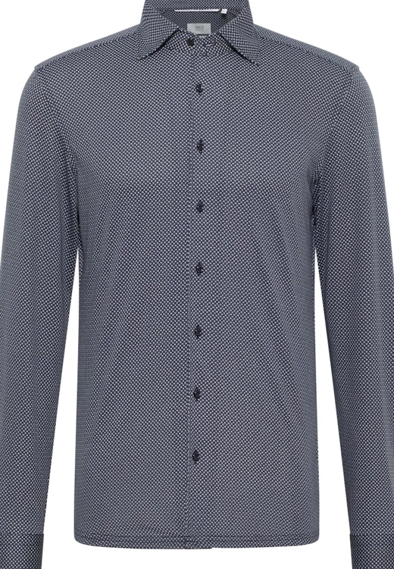 ETERNA Hemden|Big Boys*Japanese Knitted Jersey Langarm dunkelblau