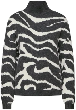 STREET ONE STUDIO Pullover & Sweatshirts*Jaquard Pullover gravel grey mel.