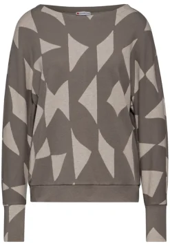 Street One Shirts*Jaquard-Shirt rich mocha