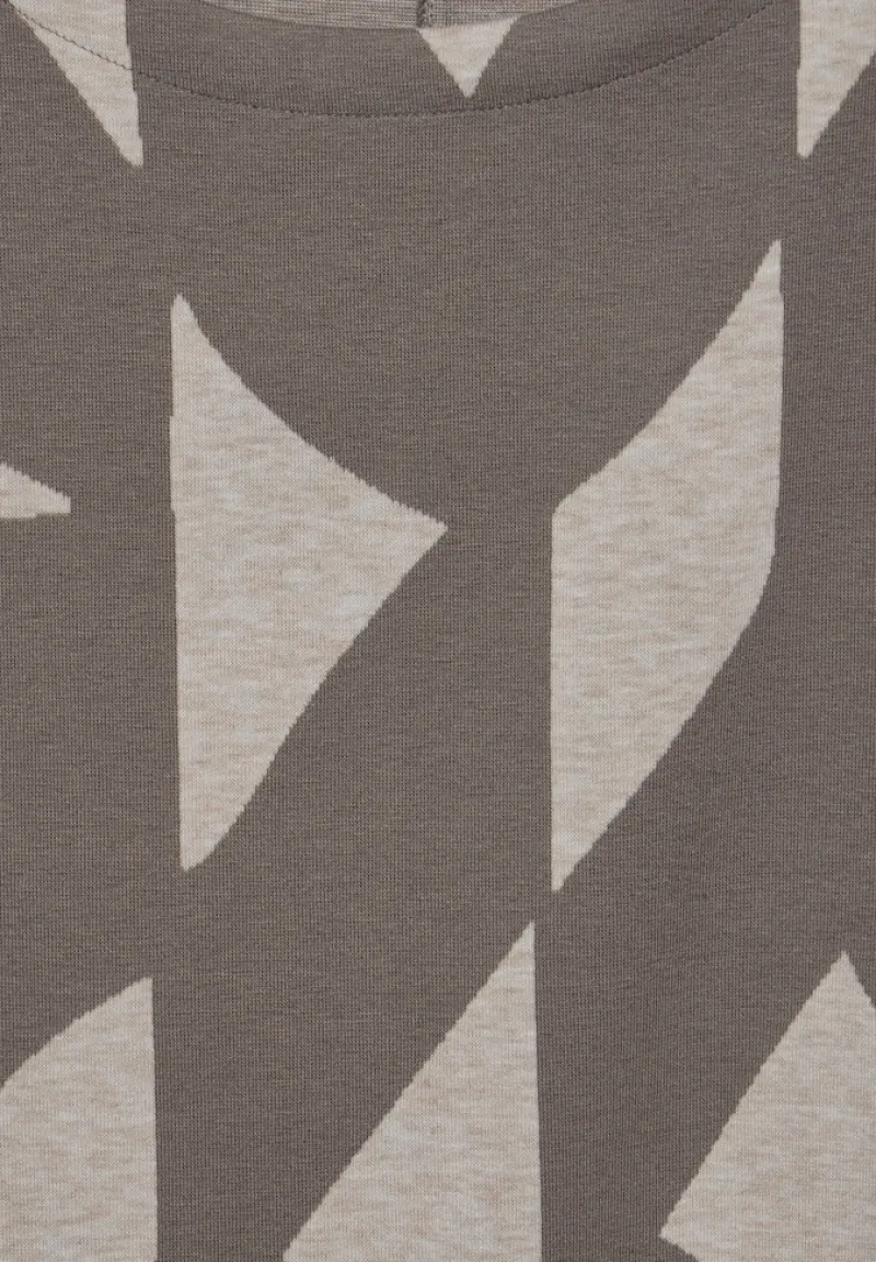 Street One Shirts*Jaquard-Shirt rich mocha