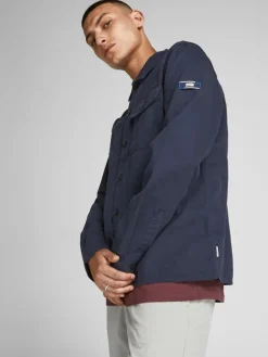 Jack & Jones Hemden*JCOBEN CLASSIC OVERSHIRT LS SN Navy Blazer