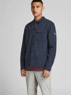 Jack & Jones Hemden*JCOBEN CLASSIC OVERSHIRT LS SN Navy Blazer