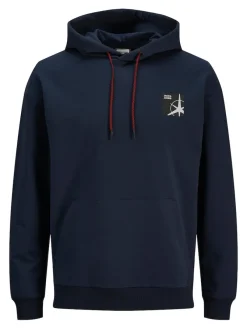 Jack & Jones Pullover & Sweatshirts*JCOFILO SWEAT HOOD SN Navy Blazer