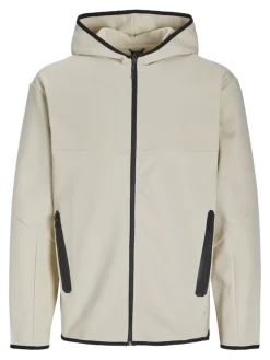 Jack & Jones Pullover & Sweatshirts*JCOFUSION SWEAT ZIP HOOD NOOS moonbeam