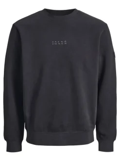 Jack & Jones Pullover & Sweatshirts*JCOPOINT SWEAT BADGE CREW NECK BF Black