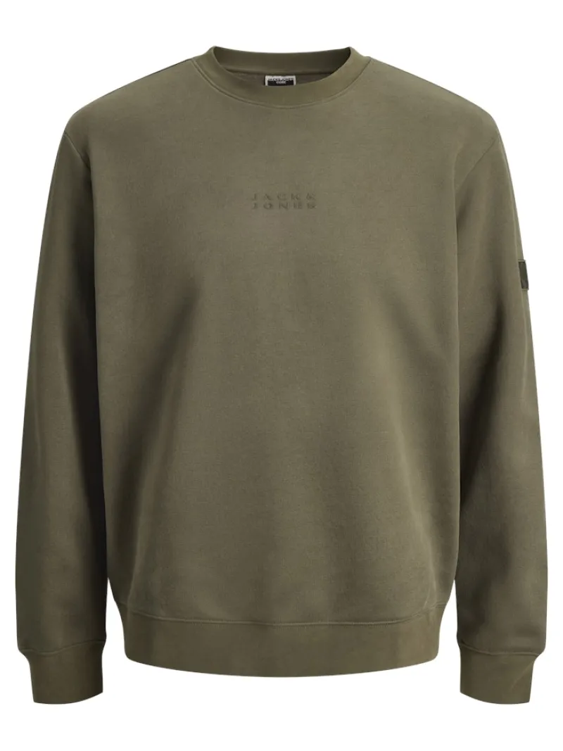 Jack & Jones Pullover & Sweatshirts*JCOPOINT SWEAT BADGE CREW NECK BF Grape Leaf