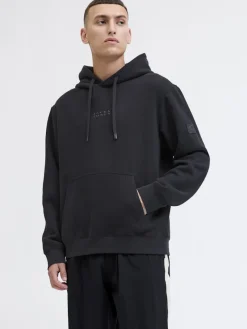 Jack & Jones Pullover & Sweatshirts*JCOPOINT SWEAT BADGE HOOD BF Black