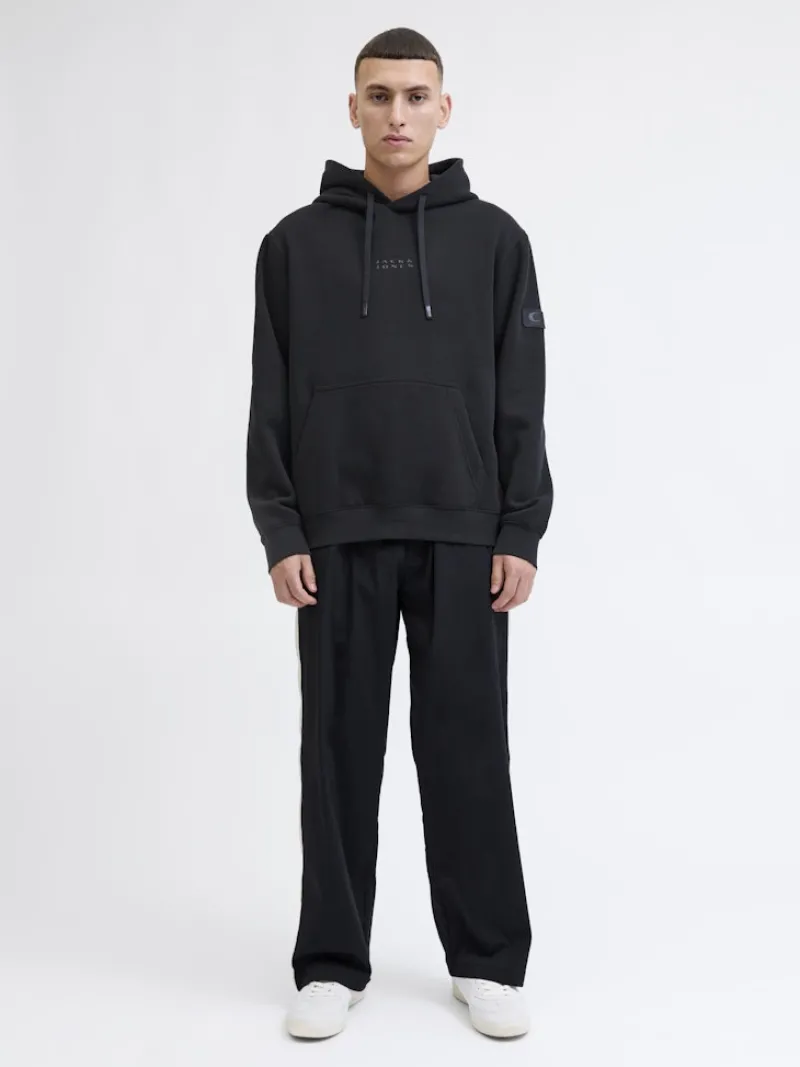 Jack & Jones Pullover & Sweatshirts*JCOPOINT SWEAT BADGE HOOD BF Black