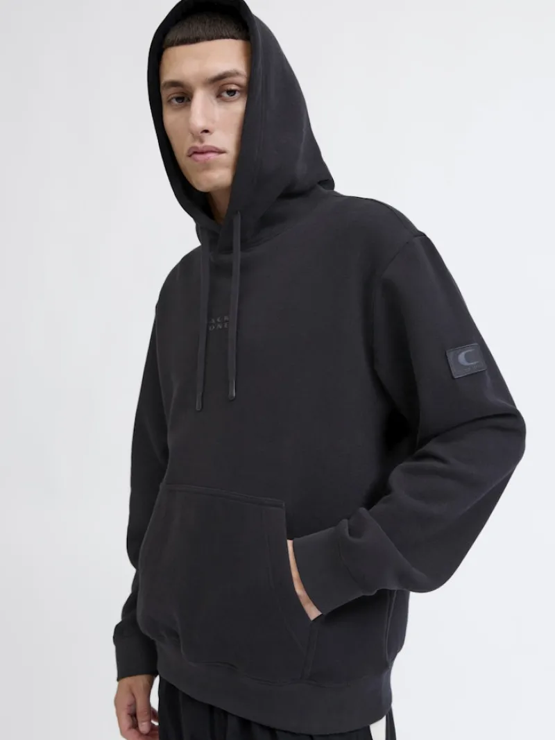 Jack & Jones Pullover & Sweatshirts*JCOPOINT SWEAT BADGE HOOD BF Black