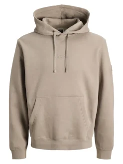 Jack & Jones Pullover & Sweatshirts*JCOPOINT SWEAT BADGE HOOD BF desert taupe
