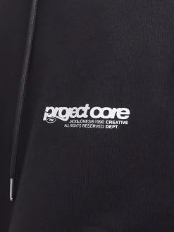 Jack & Jones Pullover & Sweatshirts*JCOUNION PRINT SWEAT HOOD NOOS Black