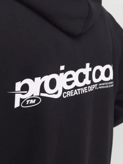 Jack & Jones Pullover & Sweatshirts*JCOUNION PRINT SWEAT HOOD NOOS Black