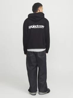 Jack & Jones Pullover & Sweatshirts*JCOUNION PRINT SWEAT HOOD NOOS Black