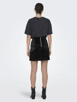 JDY Röcke*ALMA PU CROCO SKIRT WVN Black