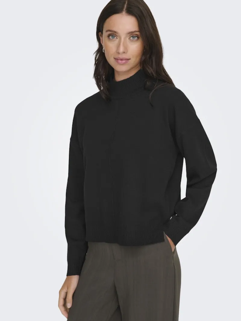 JDY Pullover & Sweatshirts*AMORE LIFE L/S HN PULLOVER KNT Black