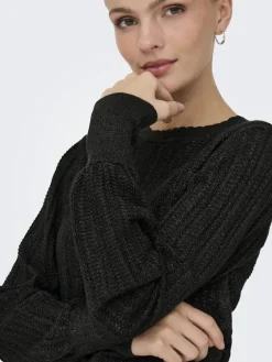 JDY Pullover & Sweatshirts*BEAUTY L/S GLITTER PULLOVER KNT Black