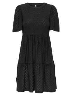 JDY Kleider*CARLA CATHINKA S/S DRESS JRS NOOS Black