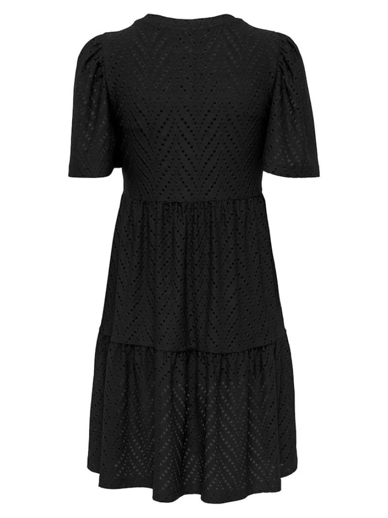 JDY Kleider*CARLA CATHINKA S/S DRESS JRS NOOS Black