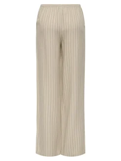 JDY Hosen*CAYA LINEN MW PANT WVN NOOS sandshell