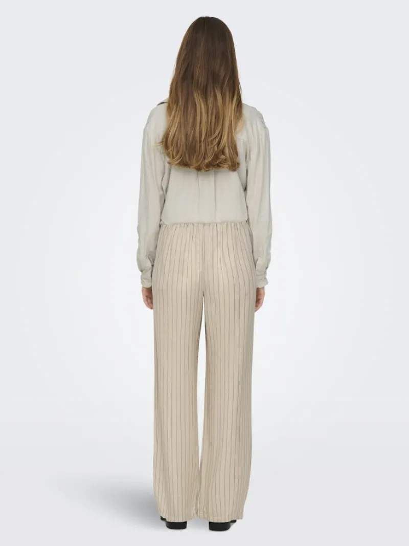 JDY Hosen*CAYA LINEN MW PANT WVN NOOS sandshell