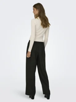 JDY Hosen*CHARLY HW WIDE PANT PNT NOOS Black