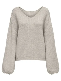 JDY Pullover & Sweatshirts*DINEA L/S REVERSIBLE PULLOV. KNT NOOS Chateau Gray