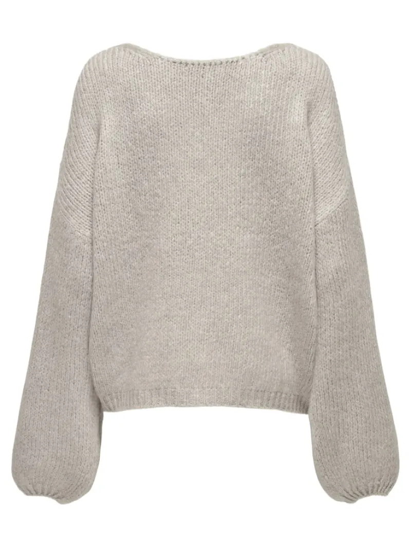 JDY Pullover & Sweatshirts*DINEA L/S REVERSIBLE PULLOV. KNT NOOS Chateau Gray