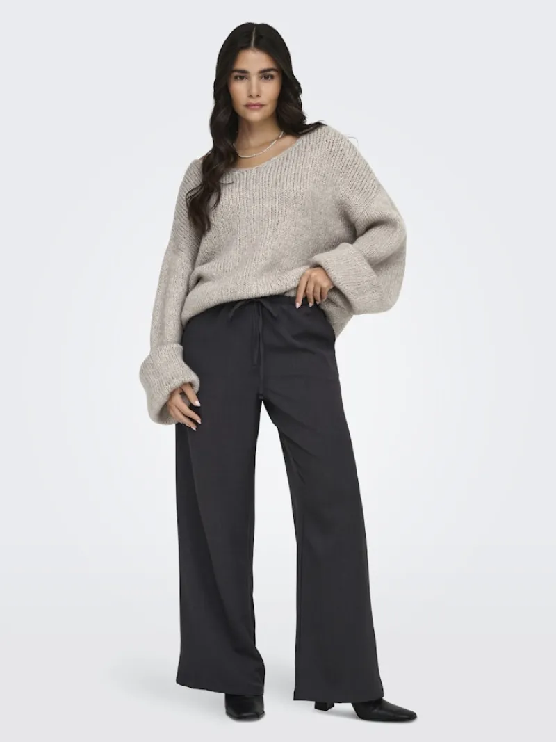 JDY Pullover & Sweatshirts*DINEA L/S REVERSIBLE PULLOV. KNT NOOS Chateau Gray