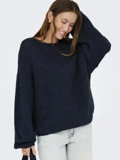 JDY Pullover & Sweatshirts*DINEA L/S REVERSIBLE PULLOV. KNT NOOS Total Eclipse